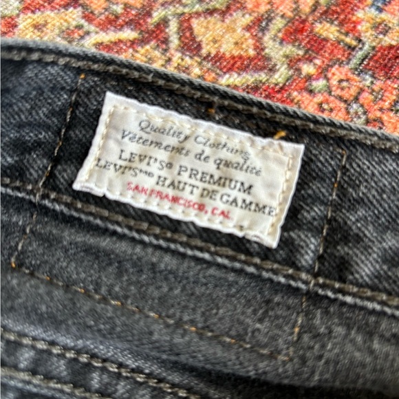 Levi’s 501 Skinny Filiforme Black Denim Jeans - Picture 9 of 11
